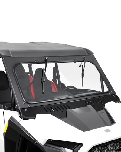 StarknightMT 2024+ RZR XP 1000 Glass Windshield Scratch Resistant Vent Compatible with Polaris RZR XP 1000/RZR XP S 1000/4 2024-2026 Upgraded Process DOT Approved High Seal with 2 Manual Wipers