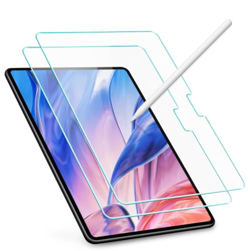 Image of 2 Pack Tempered Glass Screen Protector for iPad Air 13 Inch 2026 /2025 /2024 [8 /7 /6th Gen,M4 /M3 /M2], iPad Pro 13 Inch 2025 /2024 [8 /7th Gen,M5 /M4], 9H Ultra Sensitive, High Transparency Film
