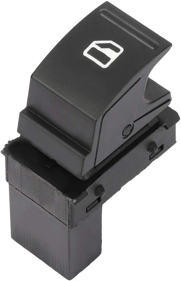Interruptor de ventana eléctrica, Botón elevalunas, Interruptor de control de ventana, Interruptor de ventanilla eléctrica, OEN 1T0959851, compatible con Seat y VW, 3 pines