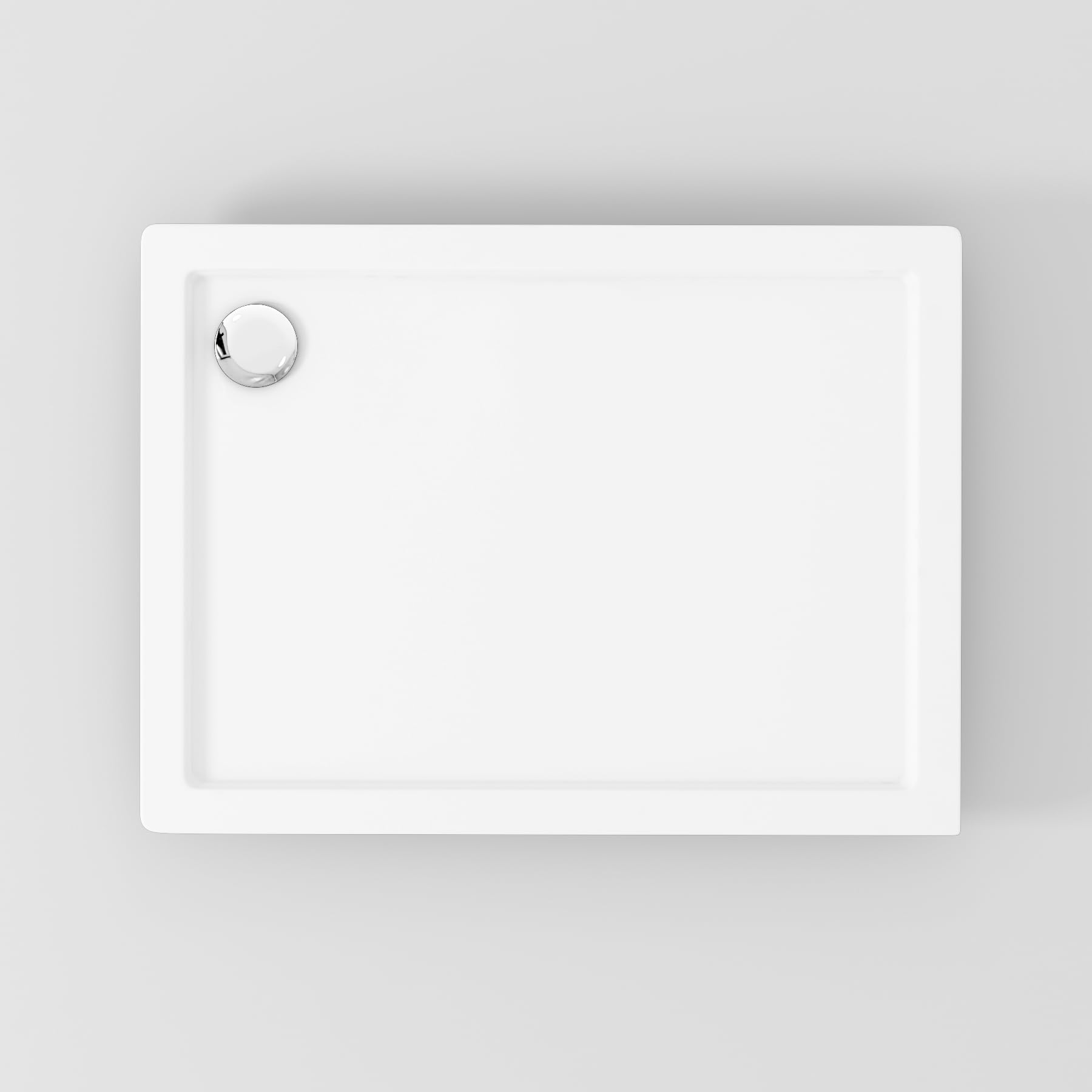 Rectangular 1000 x 760mm Shower Tray Pearlstone for Shower Enclosure Cubicle with Waste Trap