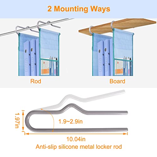 Coastal Rose Locker Organizer Shelf For School Locker, Hanging Locker Accessories Shelves For Girls Boys, Locker Stuff Kit For Work,Gym,Closet(Blue-Green) #TOP3