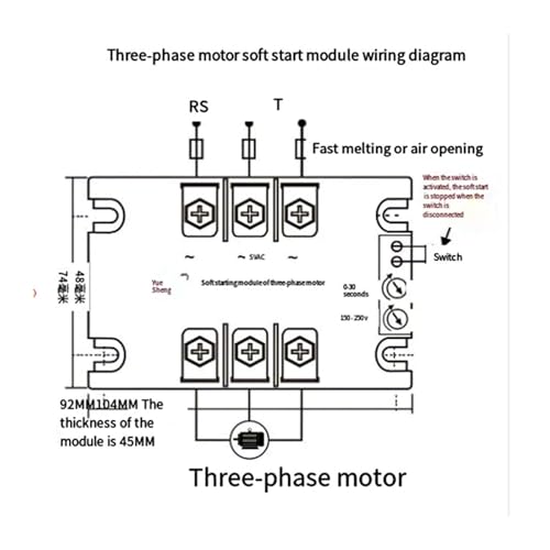 Démarreur progressif triphasé 4kw TSR-40WA-R à tension variable 220V 380V - 3