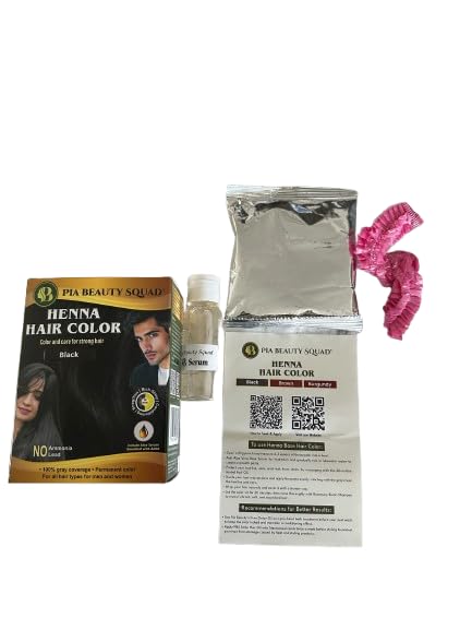 Kit de tinte para cabello PIA Beauty Henna negro 30 min miniatura 2