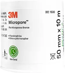 Fita Micropore 3m 50mm x 10m - Branco