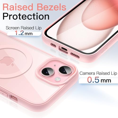 Image of JETech Magnetic Case for iPhone 15 Plus, Pink