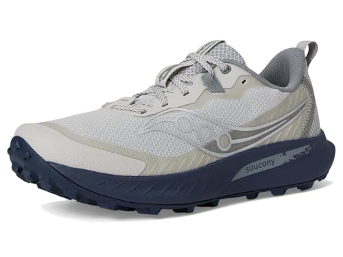 Saucony Men's Peregrine 15 Sneaker, Artic/Navy, 9.5
