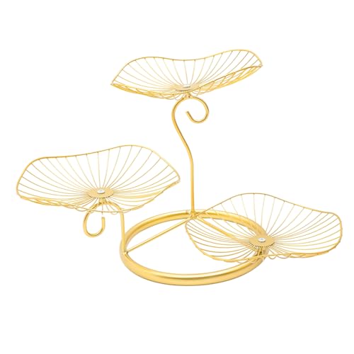 GLEAVI Nordic Style Fruit Basket Wire Vegetable Holder for Kitchen Counter Storage Space Saving Design for Fruits and Snacks