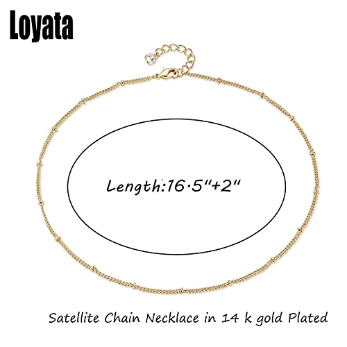 LOYATA 14K Gold Plated Choker Necklace Figaro Bohemia Sequin Coins Delicate Chain Necklace with CZ Evil Eye Hamsa Hand Necklace for Women4