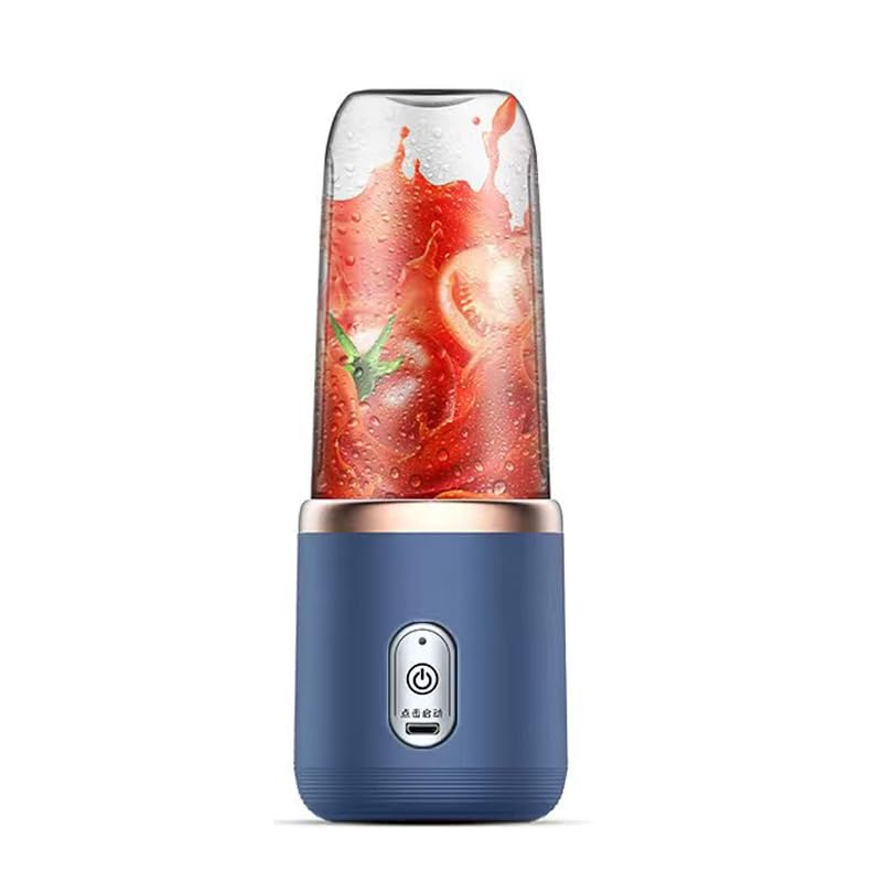 XHTLLO Mini Juicer Cup, Multifunctional Portable Rerechargeable Juicer Blender, Easy to Cleanse, Ideal for Student Household and Outdoor Use