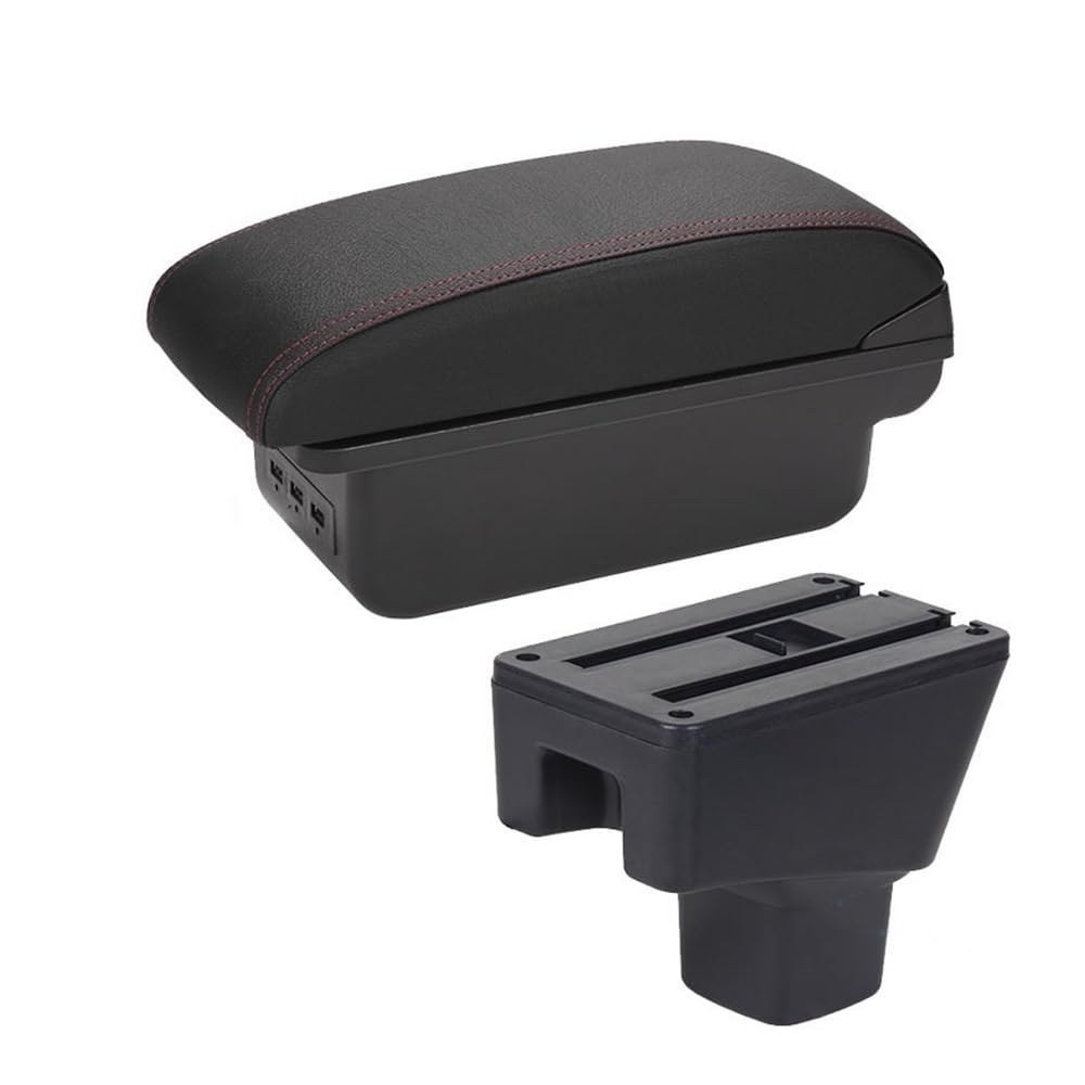 Yulegudi B1 Black Red 3Usb Car Armrests For Suzuki For Sx4 Car Armrest Box
