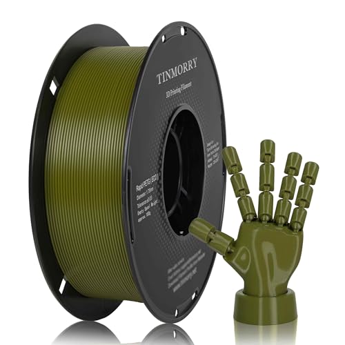 Image of TINMORRY PETG Filament 1.75, Rapid PETG-Eco 3D Printer Filament, Compatible with Most FDM 3D Printers, 1 KG 1 Spool, Olive Green