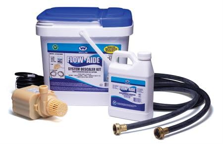 Flow-Aide Descaler Kit with Bucket Pump Hoses and 1 Quart of Flow-Aide Descale
