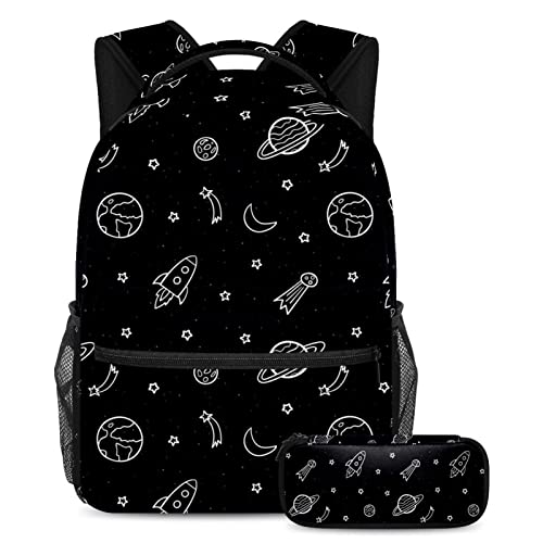 Sac à dos ordinateur léger avec motif tableau noir de chimie