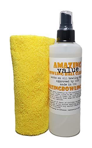 Creating The Difference Amazing Value Bowling Ball Cleaner | 8 Ounce With Towel | Usbc Approved | Removes Dirt, Oil & Scuff Marks | Bowling Ball Cleaner | Bowling Supplies #TOP1