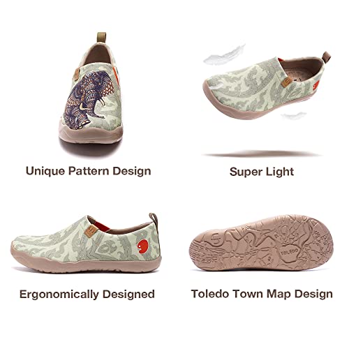 UIN Women's Art Travel Shoes Slip On Casual Cozy Loafers Lightweight Comfort Fashion Sneaker Toledo Ⅰ 7
