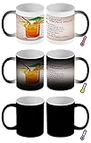 Zaubertasse Farbwechseltasse Kaffeebecher Tasse Becher Keramik 300ml Cocktail Planter's Punch Bar Kneipe