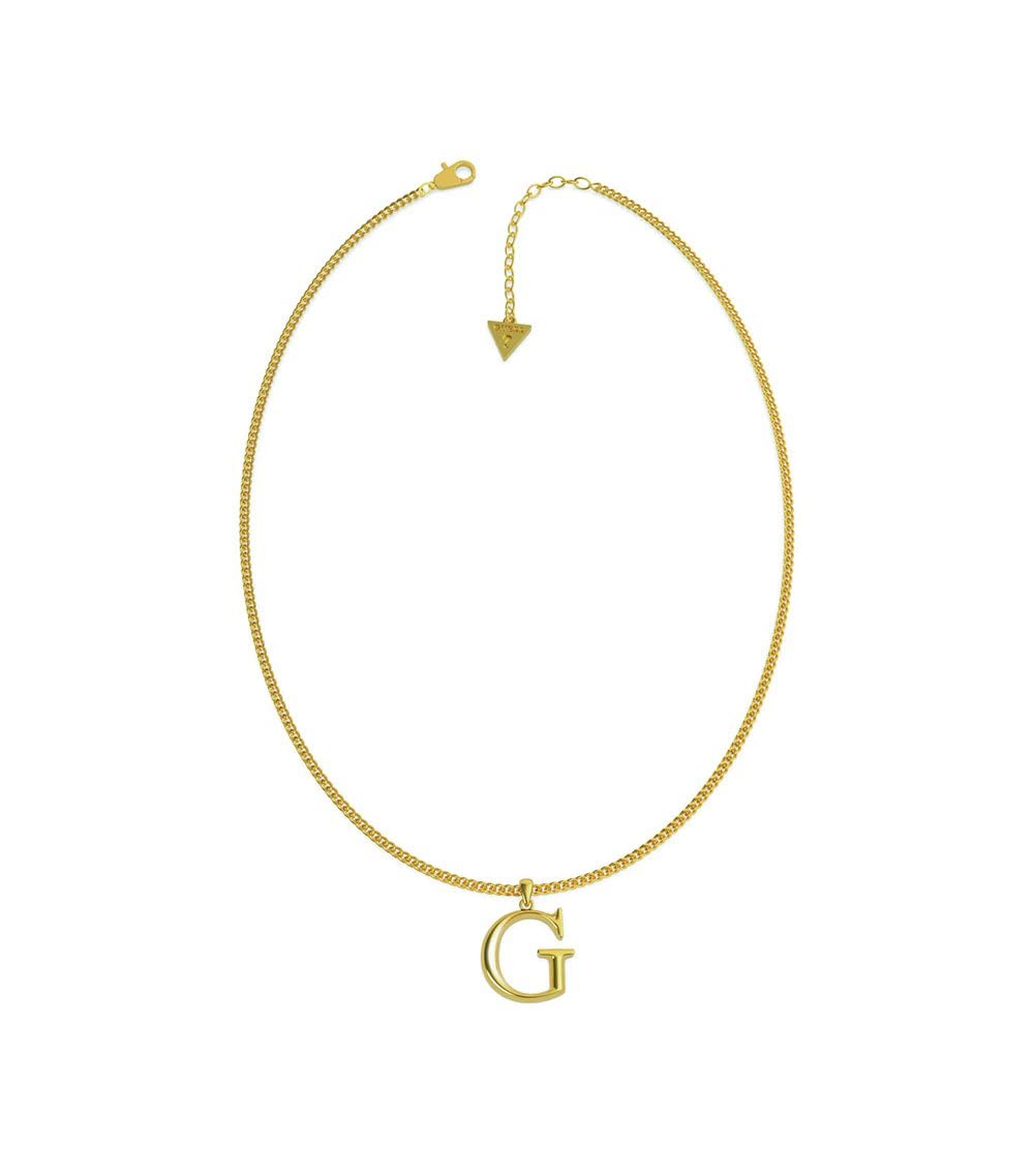 GUESSWomen's G Logo Stainless Steel Gold Chain Necklace, 42 cm