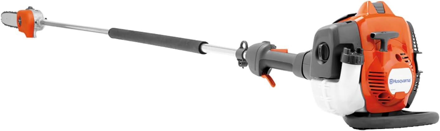 Husqvarna 525P4S Gas Powered Pole Saw, 25.4-cc 2-Cycle Engine, 12-Inch Bar with 13-Feet Reach