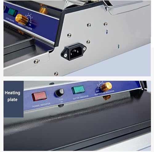 Máquina de embalaje manual con temperatura ajustable y placa de calefacción integrada para sellado térmico y envoltura con película de plástico