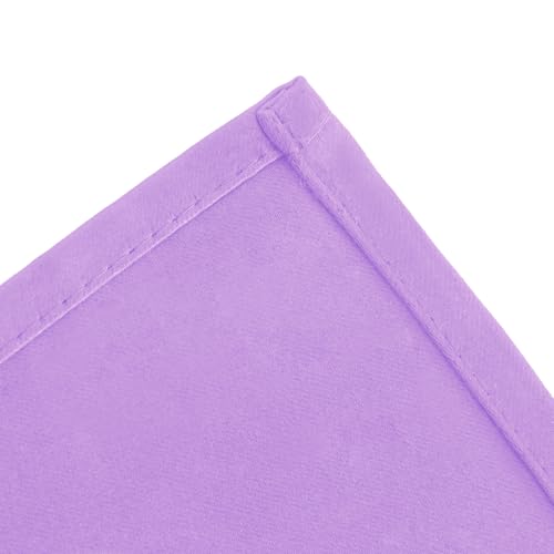 Image of LEMOMO Blackout Curtains 52 x 45 inch Lavender Curtains Set of 2 Panels /Thermal Insulated Room Darkening Bedroom Curtains