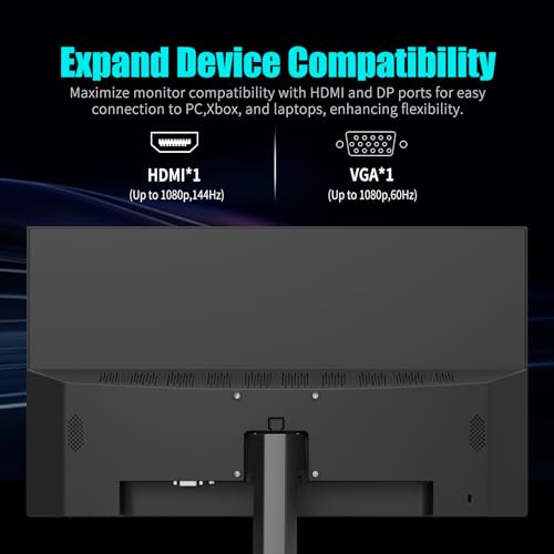 Image of Viewedge Gaming Monitor 27 Inch FHD 144hz, 1ms IPS 1080p Computer Monitor with 110% sRGB, Bluelight Filter, HDMI & VGA Port, Support Freesync and Wall Mount