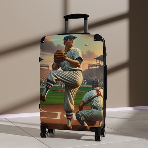 Vintage Baseball Suitcase, Travel Luggage Bag, Baseball Fan Gift, Sports Decor, Father's Day Present2