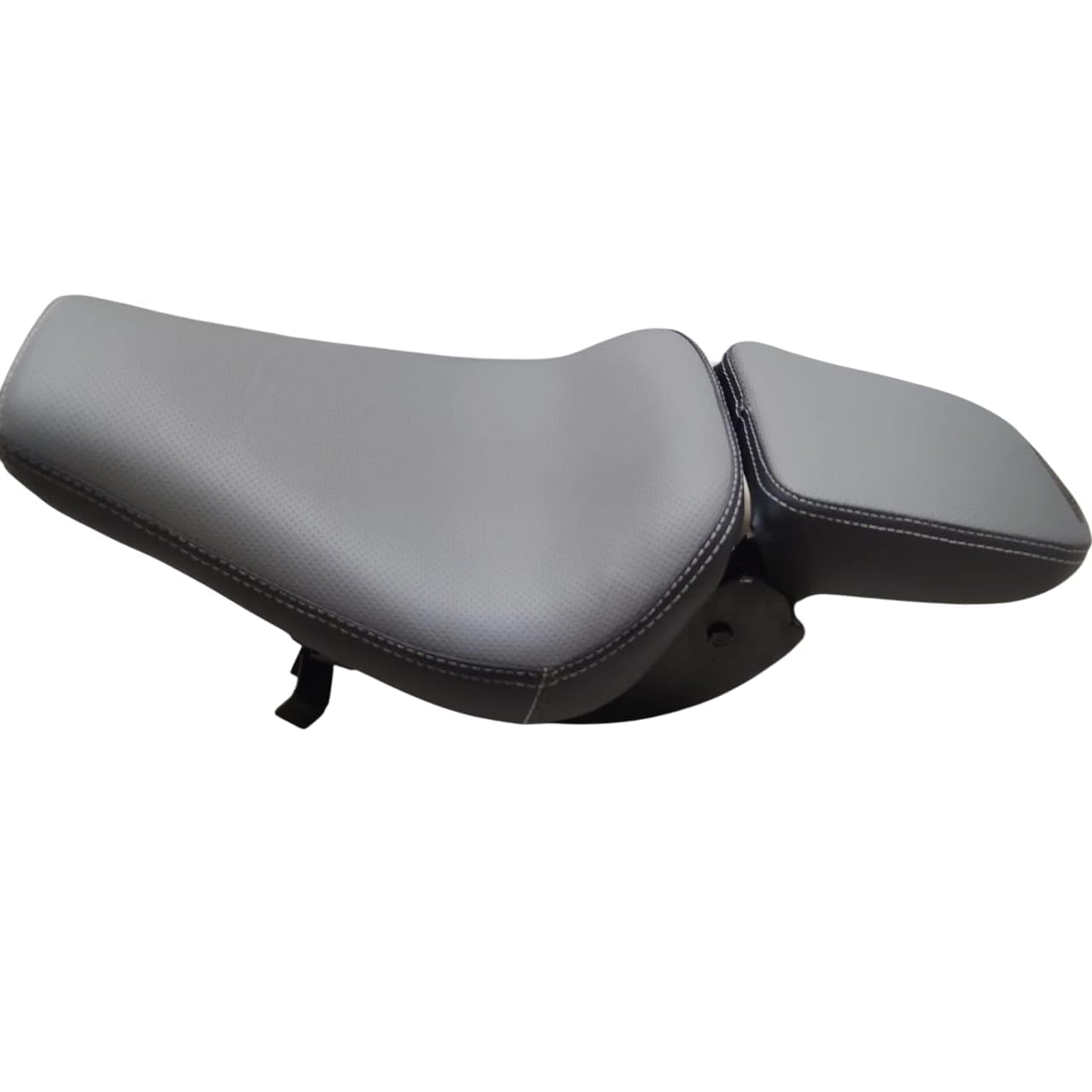 Jawa 42 Bobber Foldable Seat | Complete Front + Rear Seat Set for Bike | Adjustable Back Seat for Solo Rider | Compatible with Jawa 42 Bobber Motorcycle | Bundle with Headlight Grill-image-3