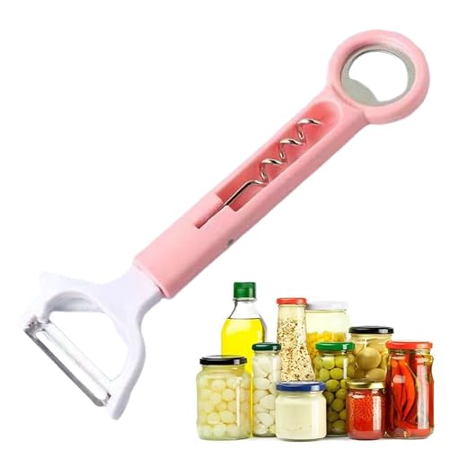 Abrebotellas para tapones de corcho para vino, de vino portátil, pelador | Ideal para viajes, casa, , barbacoas, restaurantes, picnics, regalo, hombres, mujeres, adultos