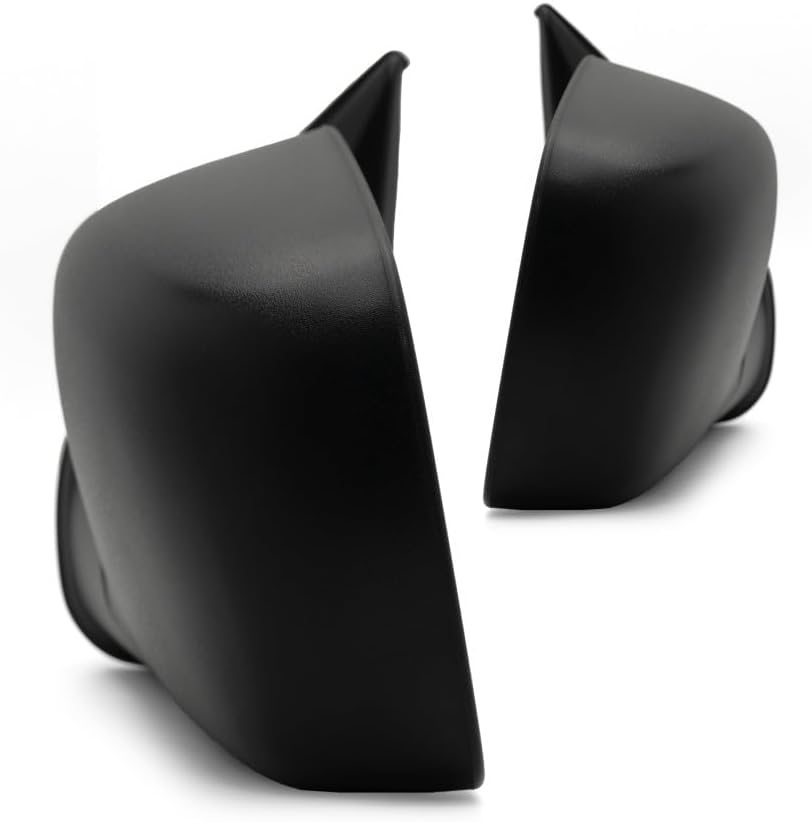 For Chevy Colorado 2004-2012 Door Mirror Driver & Passenger Side Pair | Power | Non-Heated | Textured Black | Standard | Extended Cab | Crew Cab | 15246-906-0, 15246-905-0 | GM1320280, GM1321280
