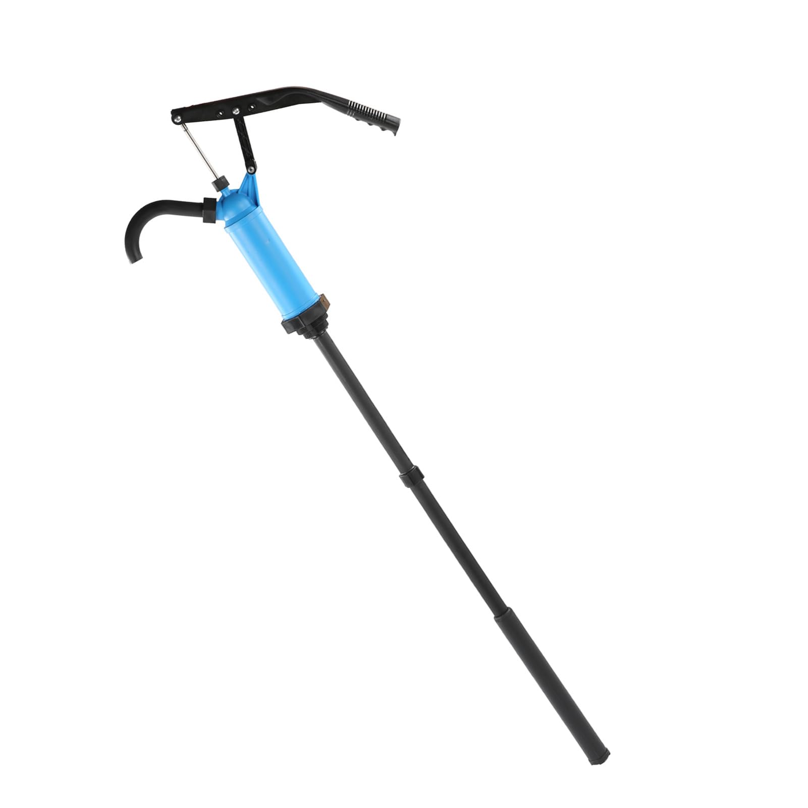 55 Gallons Lever Action Drum Drum Pump, Selfadjusting Siphon, Telescopic Handle for Water, Oil, Fuel Liquids, Easy, Comfortable Use, Strong Material, Long Service Life