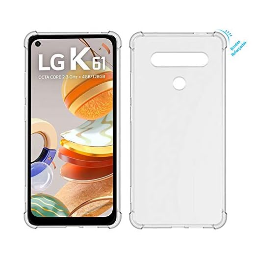 Capa Anti Shock Case LG K61 Transparente Bordas Reforçadas
