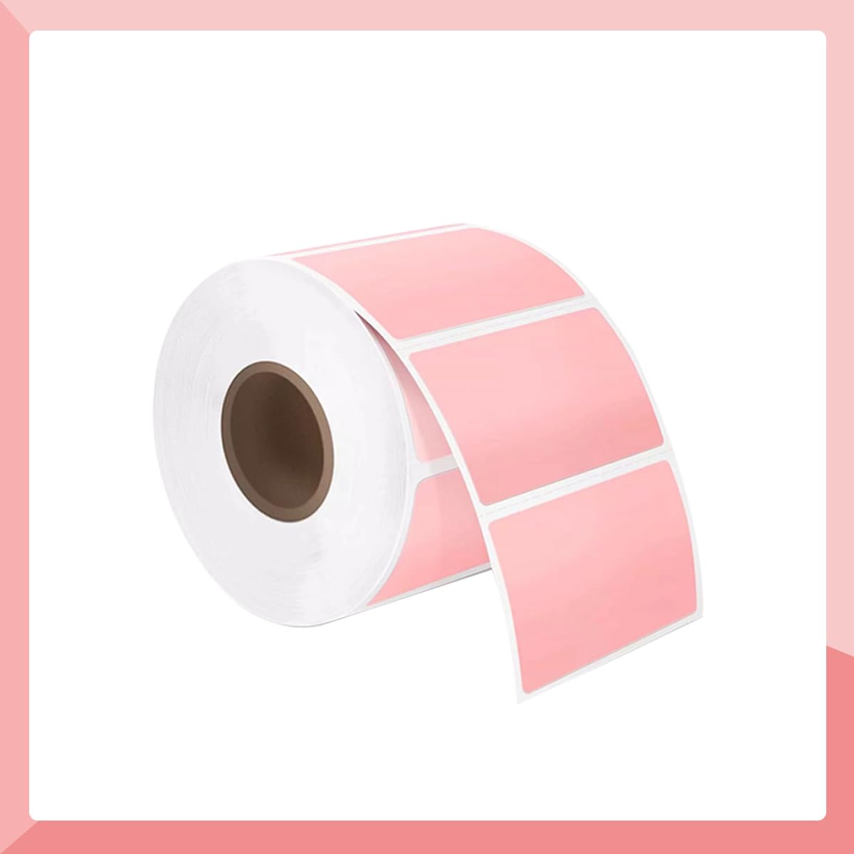 8.000 etichette rosa per rotolo, etichette termiche dirette 2,25 x 1,25 etichette rosa (2-1/4" x 1-1/4") - senza BPA (8 rotoli / 8000 etichette)