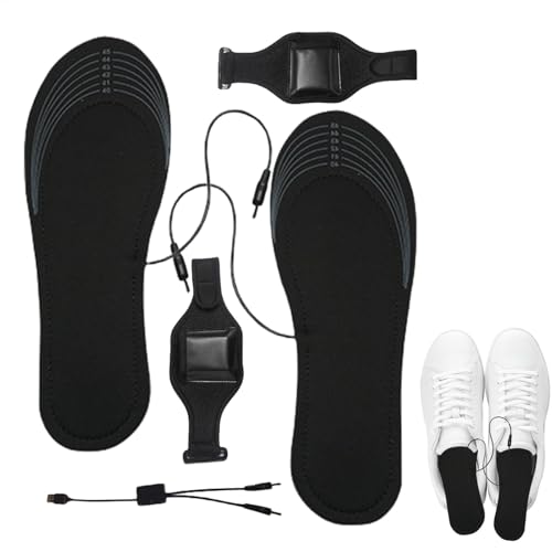 Solette riscaldate elettriche, Solette riscaldate con ricarica USB, Scaldapiedi riscaldati ricaricabili, Solette riscaldate per attività all'aperto, Inserti termici tagliabili, Batteria ricaricabile