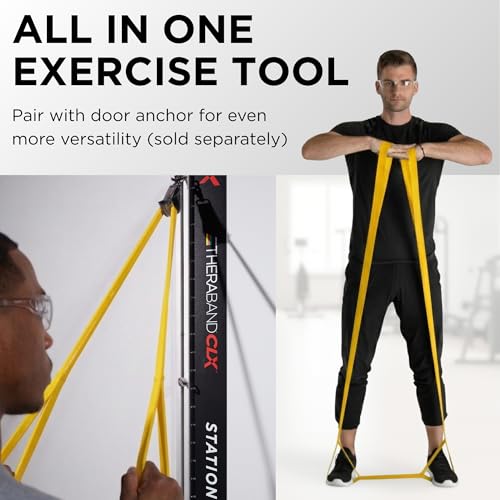 Image of THERABAND CLX Resistance Band with Loops, 5-Foot Band