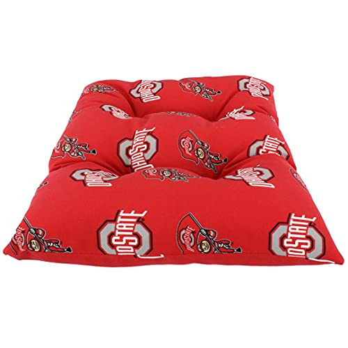 Image of College Covers Everything Comfy Ohio State Buckeyes Rocker Pad - Chair Cushion