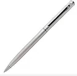 Caneta, Crown, Esferográfica, Hawai, Prata