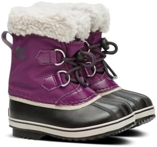 Sorel Yoot Pac Nylon WP, Botas de nieve impermeables, Unisex niños, Wild Iris Dark Plum Toddler Collection 2024, 25 EU