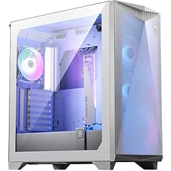 MSI MPG GUNGNIR 300R Airflow Caja PC Media Torre, E-ATX, Soporte Tarjetas gráficas, Intercambiable, Ventiladores ARGB PWM, Filtros Antipolvo, ARGB-PWM, USB 3.2 Gen 2x2 Tipo-C, Blanco