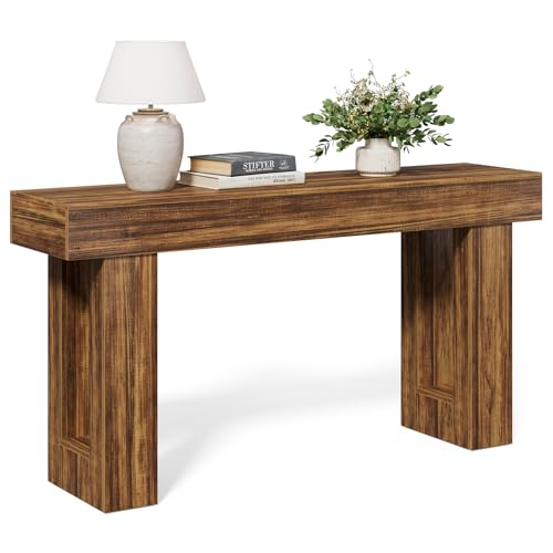 LITTLE TREE 63-Inch Long Console Tables for Entryway, Large Sofa ...