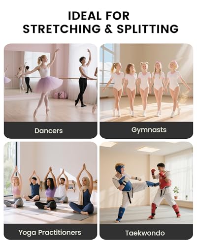 Image of Split Machine, Leg Stretcher Splits Machine for Flexibility, 0-180 Adjustable Home Stretch Machine for Balle, Cheerleading Dance, Gymnastics and Other Sports, 330lbs Capacity