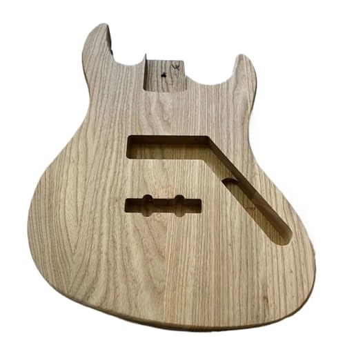 Unfinished Guitar Body DIY 4 Strings Electric Bass Hollow Body Ash Wood Bodies