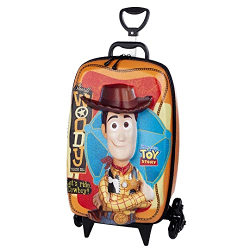 Mochila Escolar Rodinhas Toy Story Woody Disney 3D Maxtoy