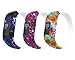 MoKo Band Compatible with Garmin Vivofit JR, [2 Pack] Soft Silicone Printing Pattern Unadjustable Replacement Strap for Garmin Vivofit JR/Vivofit JR 2 / Vivofit 3 Wristband, Small Size - Colorful A