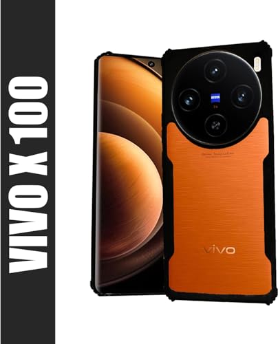 Image of AIBEX Crystal Clear Back Cover Case for Vivo X100 5G | 360 Degree Protection | Shock Proof Design | Transparent Back Cover Case (PC & TPU, Black Bumper)