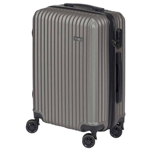 TIENDA EURASIA - Maletas de Viaje Cabina | Estructura de Plástico ABS Rígida | Maleta Cabina con Ruedas Giratorias 360 Grados | Cierre Bloqueo con Código | Medida 57 x 38 x 23 cm (Gris Oscuro)