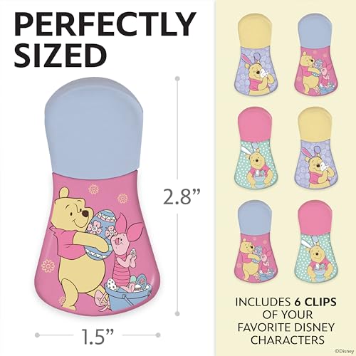 Image of Disney Winnie the Pooh Magnetic Chip Clips, Set of 6