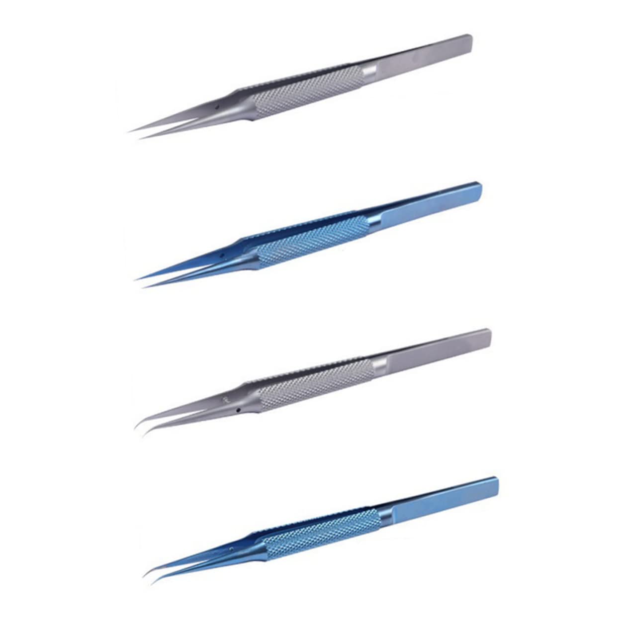 jojofuny 2 Pinzette in Acciaio Inox Da 0 15 Mm Per Riparazione Elettronica Creazione Di Gioielli Pinzette Metalliche Angolate Industriali - Supporto Piegato