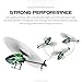 FLYCOLOR F03 RC Helicopter 4Channel 2.4Ghz Remote Control with 6-Axis Gyro and Altitude Hold and One Key Take Off for Beginner RTF (Green)