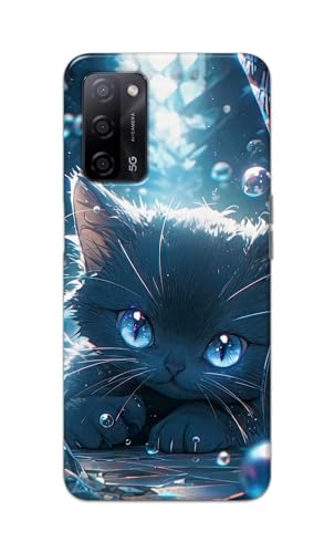 Image of Printed Hard Back Cover Case for Oppo A55 5G | Oppo A53s 5G | Oppo A54s Back Cover (Cute Cat) -1111