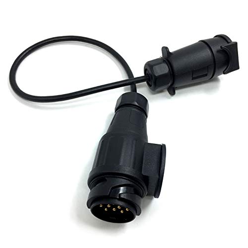 1 Pc 7 Pin to 13 Pin Trailer Adapter Lead Converter with Cable Wiring Connector 12V Plug Socket Vehicle Car Accessories